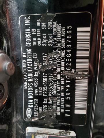 Photo 14 from auction – 2014 KIA SORENTO LX with VIN 5XYKTCA62EG437665