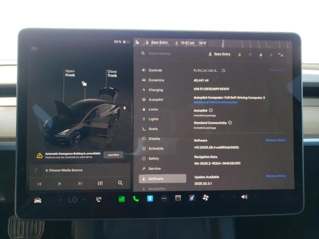 Photo 9 from auction – 2023 TESLA MODEL 3 with VIN 5YJ3E1EA9PF451011