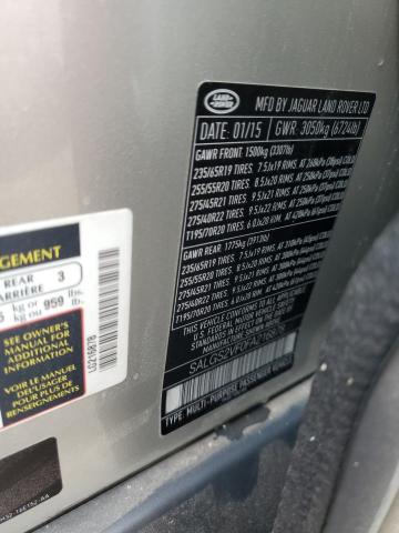 Photo 14 from auction – 2015 LAND ROVER RANGE ROVE with VIN SALGS2VF0FA216878