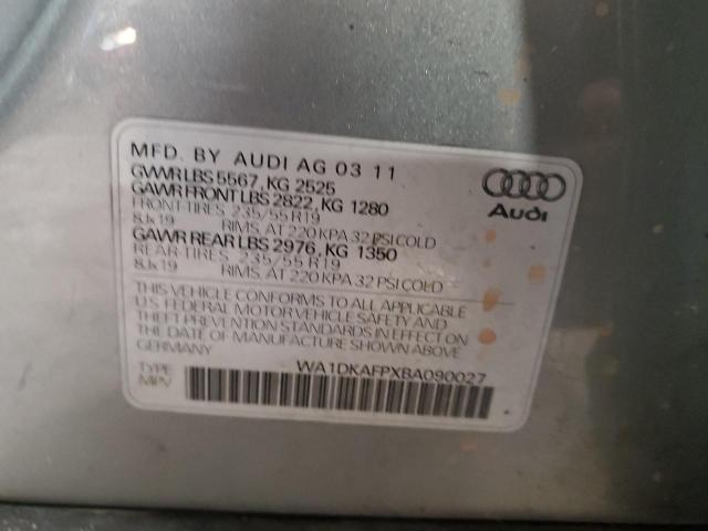 Photo 14 from auction – 2011 AUDI Q5 PREMIUM with VIN WA1DKAFPXBA090027