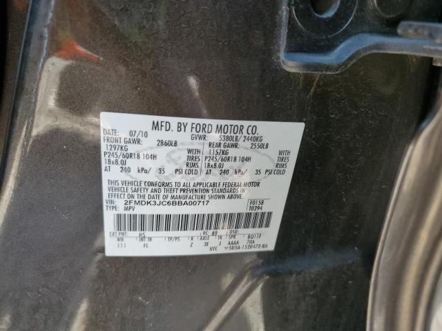 Photo 14 from auction – 2011 FORD EDGE SEL with VIN 2FMDK3JC6BBA00717
