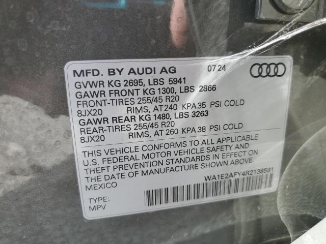Photo 14 from auction – 2024 AUDI Q5 E PREMI with VIN WA1E2AFY4R2138591