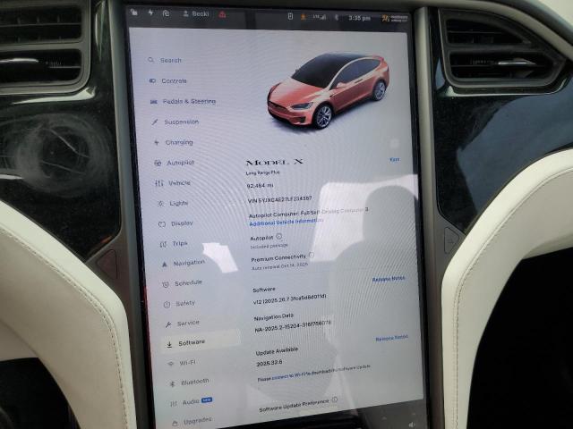 Photo 9 from auction – 2020 TESLA MODEL X with VIN 5YJXCAE27LF234387