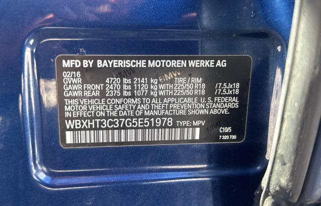Photo 10 from auction – 2016 BMW X1 XDRIVE2 with VIN WBXHT3C37G5E51978