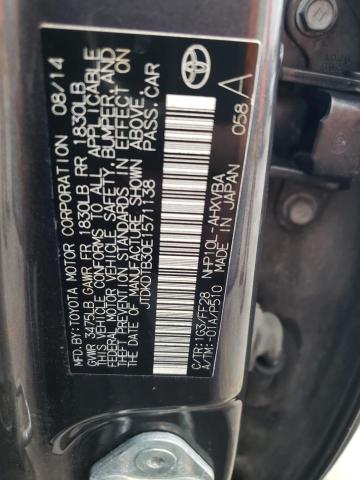 Photo 14 from auction – 2014 TOYOTA PRIUS C with VIN JTDKDTB30E1571138