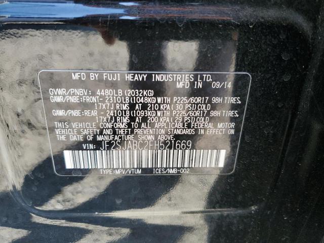 Photo 14 from auction – 2015 SUBARU FORESTER 2.5I with VIN JF2SJABC2FH521669