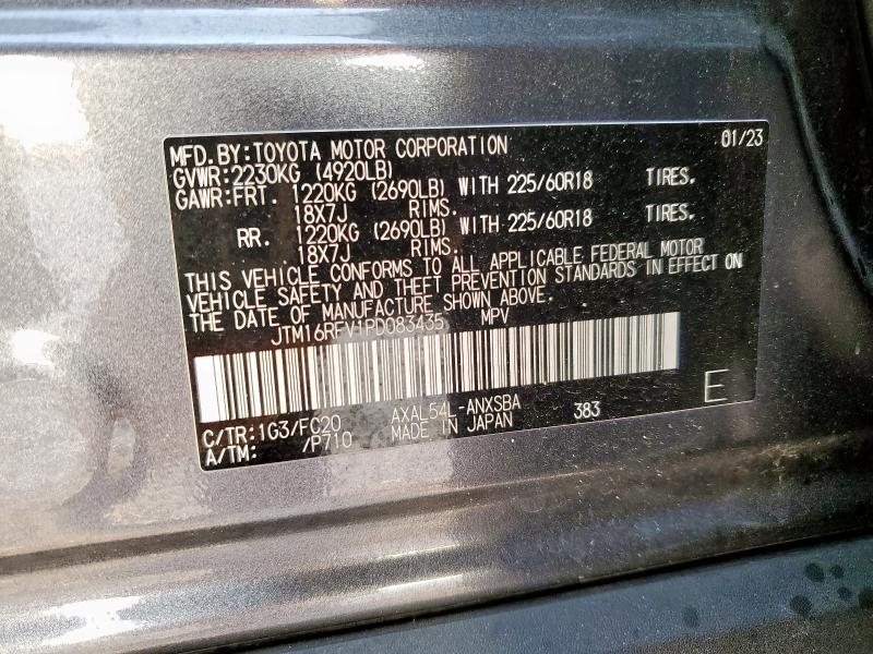 Photo 14 from auction – 2023 TOYOTA RAV4 SE with VIN JTM16RFV1PD083435