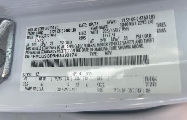 Zdjęcie 10 z aukcji – 2017 FORD ESCAPE SE z VIN 1FMCU9GD6HUB90174