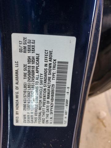 Photo 14 from auction – 2017 HONDA RIDGELINE RTS with VIN 5FPYK2F48HB009729