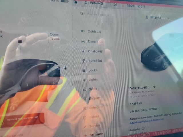 Photo 9 from auction – 2023 TESLA MODEL Y with VIN 7SAYGAEE7PF711251