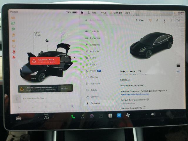 Photo 9 from auction – 2019 TESLA MODEL 3 with VIN 5YJ3E1EA0KF401140