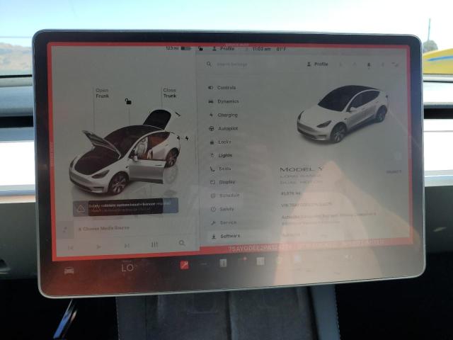 Photo 9 from auction – 2023 TESLA MODEL Y with VIN 7SAYGDEE2PA124275