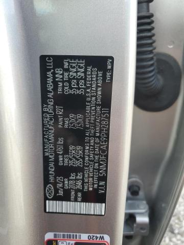 Photo 14 from auction – 2023 HYUNDAI TUCSON SEL with VIN 5NMJFCAE9PH287511