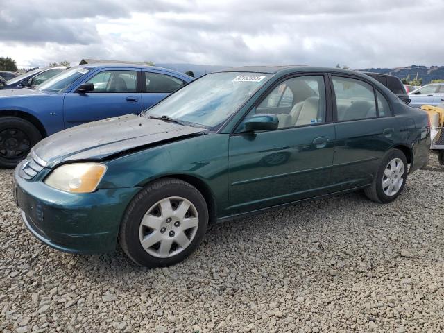 HONDA CIVIC EX 2001 with VIN 2HGES26791H609280 - Photo from auction