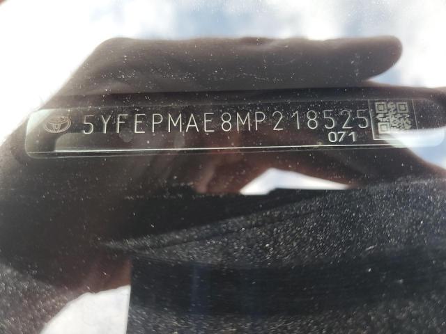 Photo 12 from auction – 2021 TOYOTA COROLLA LE with VIN 5YFEPMAE8MP218525