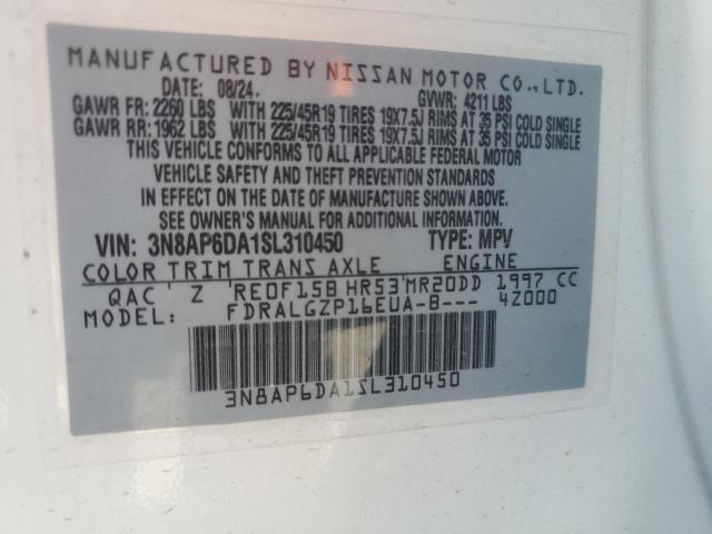 Photo 14 from auction – 2025 NISSAN KICKS SR with VIN 3N8AP6DA1SL310450