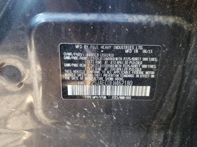 Photo 14 from auction – 2014 SUBARU FORESTER 2 with VIN JF2SJAEC0EH462180