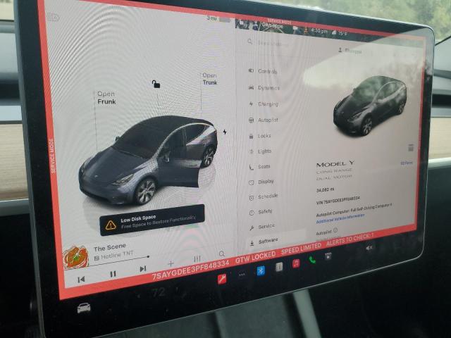 Photo 9 from auction – 2023 TESLA MODEL Y with VIN 7SAYGDEE3PF848334