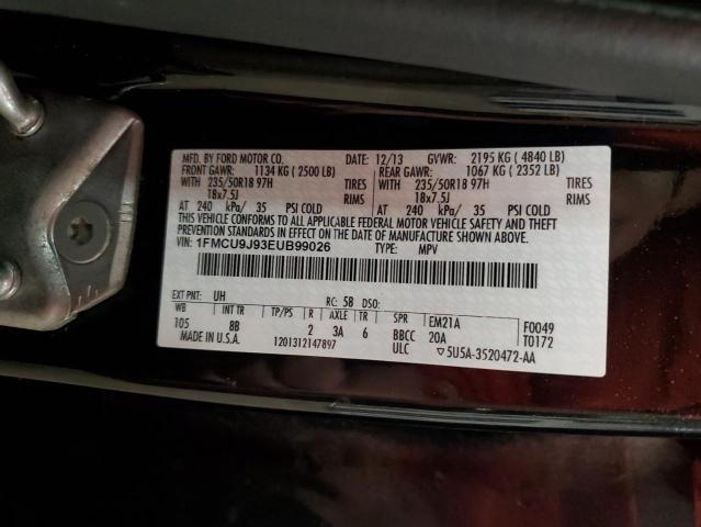 Photo 14 from auction – 2014 FORD ESCAPE TIT with VIN 1FMCU9J93EUB99026