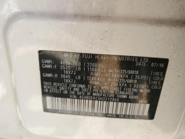 Photo 14 from auction – 2017 SUBARU OUTBACK 3. with VIN 4S4BSEKC5H3212860