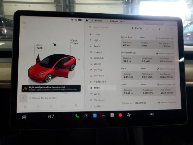 Photo 9 from auction – 2022 TESLA MODEL 3 with VIN 5YJ3E1EA1NF291168