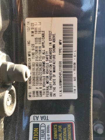 Photo 14 from auction – 2015 HONDA CR-V LX with VIN 5J6RM4H34FL019556