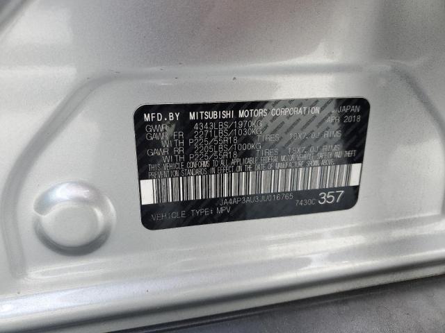 Photo 14 from auction – 2018 MITSUBISHI OUTLANDER with VIN JA4AP3AU3JU016765