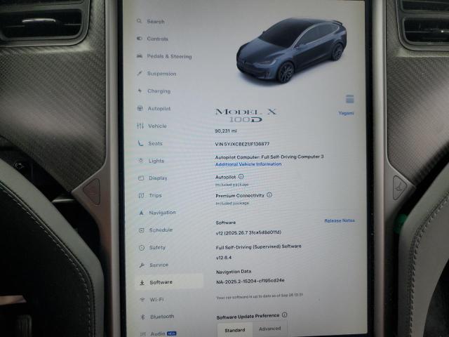 Photo 9 from auction – 2018 TESLA MODEL X with VIN 5YJXCBE21JF136877