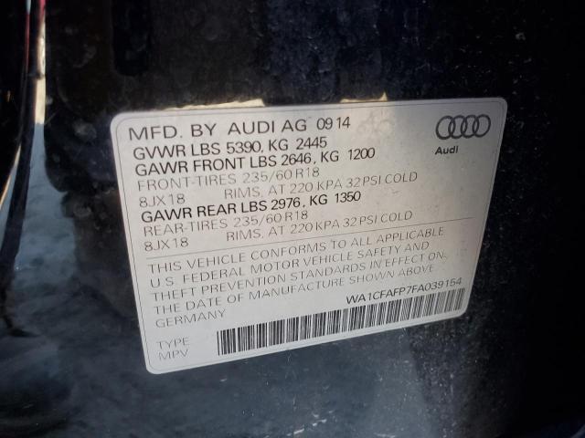 Photo 14 from auction – 2015 AUDI Q5 PREMIUM with VIN WA1CFAFP7FA039154