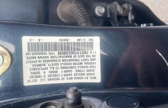 Photo 10 from auction – 2016 HOND CIVIC EX with VIN 19XFC1F33GE208299