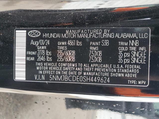 Photo 14 from auction – 2025 HYUNDAI TUCSON SEL with VIN 5NMJBCDE0SH449624