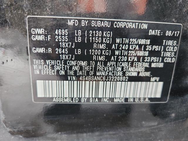 Photo 14 from auction – 2018 SUBARU OUTBACK 2. with VIN 4S4BSANC6J3220802