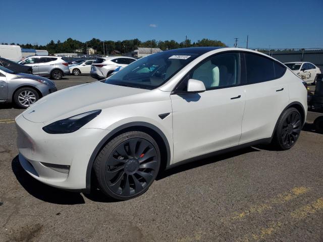 TESLA MODEL Y 2022 with VIN 7SAYGDEF7NF544199 - Photo from auction