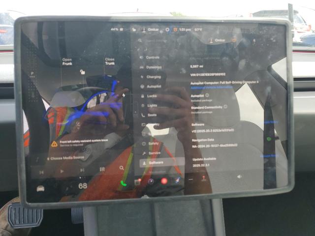 Photo 9 from auction – 2025 TESLA MODEL 3 with VIN 5YJ3E1EB3SF969102