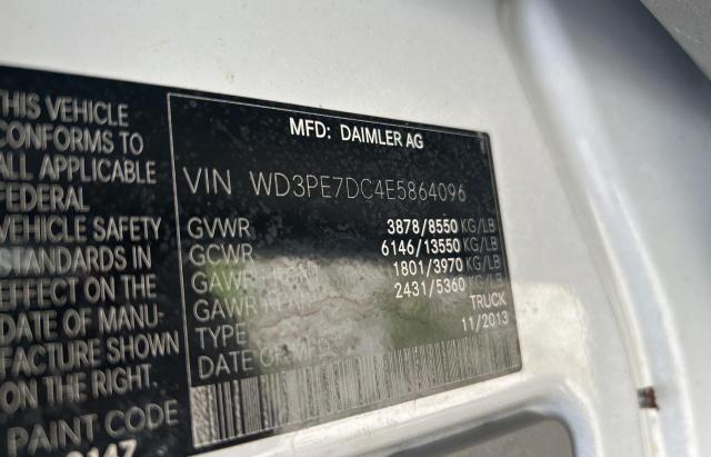 Photo 10 from auction – 2014 MERCEDES-BENZ SPRINTER 2 with VIN WD3PE7DC4E5864096