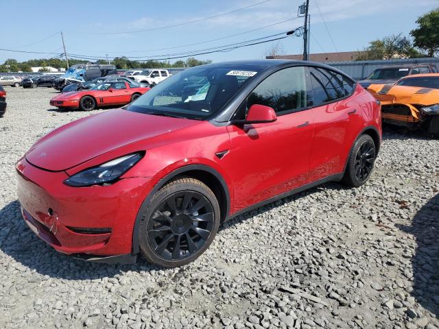 TESLA MODEL Y 2022 with VIN 7SAYGAEE5NF520862 - Photo from auction