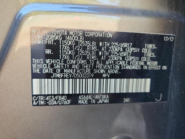 Photo 14 from auction – 2013 TOYOTA RAV4 LE with VIN JTMBFREV7D5002319