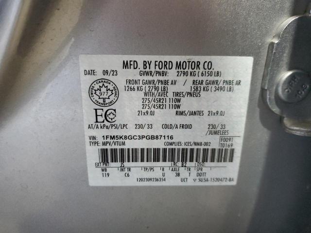 Photo 14 from auction – 2023 FORD EXPLORER S with VIN 1FM5K8GC3PGB87116