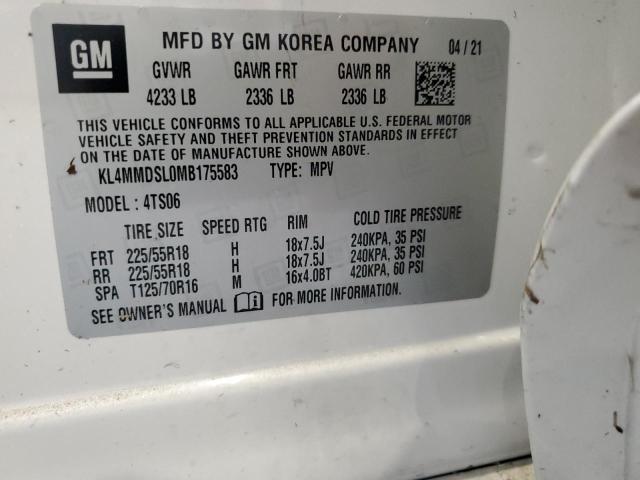 Photo 14 from auction – 2021 BUICK ENCORE GX with VIN KL4MMDSL0MB175583
