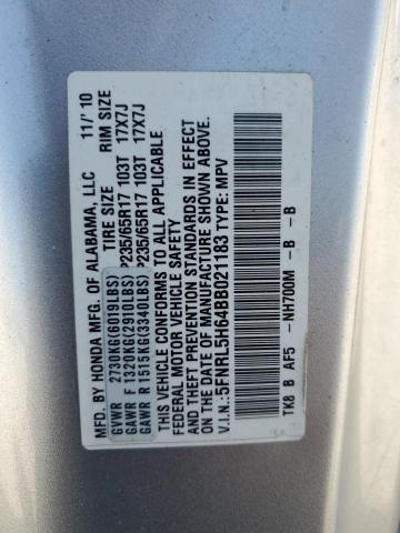 Photo 14 from auction – 2011 HONDA ODYSSEY EX with VIN 5FNRL5H64BB021183