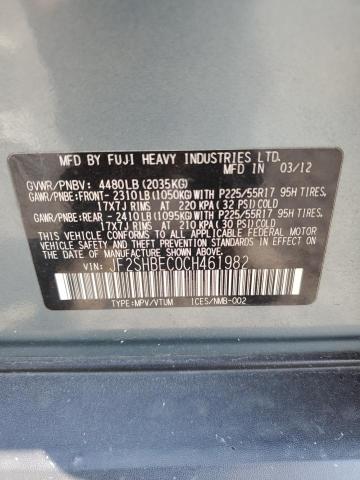 Photo 14 from auction – 2012 SUBARU FORESTER LIMITED with VIN JF2SHBEC0CH461982