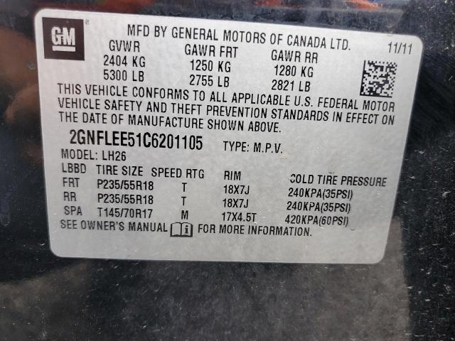صورة رقم 14 من المزاد - 2012 CHEVROLET EQUINOX LT مع VIN 2GNFLEE51C6201105