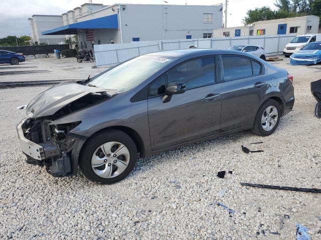 HONDA CIVIC LX 2013 with VIN 19XFB2F50DE044791 - Photo from auction