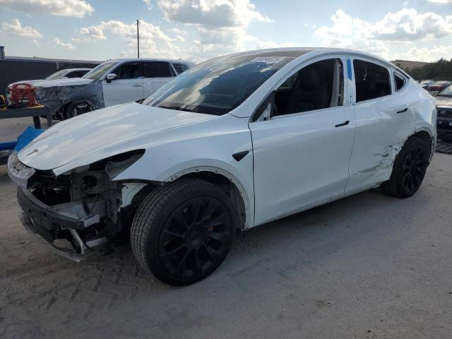 TESLA MODEL Y 2021 with VIN 5YJYGDEE9MF209321 - Photo from auction
