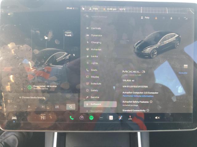 Photo 9 from auction – 2018 TESLA MODEL 3 with VIN 5YJ3E1EA7JF172700