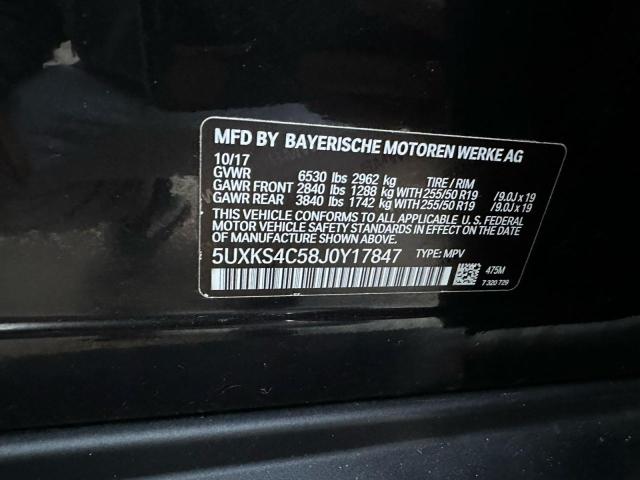 Photo 10 from auction – 2018 BMW X5 XDRIVE3 with VIN 5UXKS4C58J0Y17847