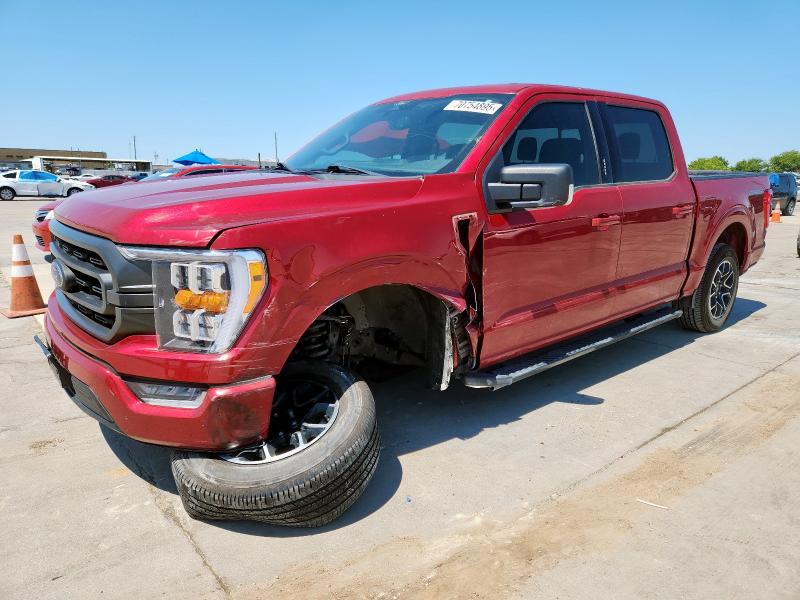FORD F150 SUPER 2022 with VIN 1FTEW1CP2NKE89760 - Photo from auction
