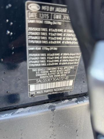 Photo 10 from auction – 2016 LAND ROVER RANGE ROVE with VIN SALGS3EF3GA27214