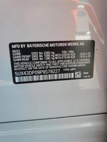 Photo 14 from auction – 2023 BMW X3 SDRIVE3 with VIN 5UX43DP09P9S78227