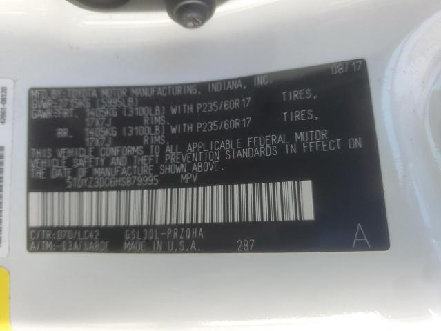 Photo 14 from auction – 2017 TOYOTA SIENNA XLE with VIN 5TDYZ3DC6HS879995